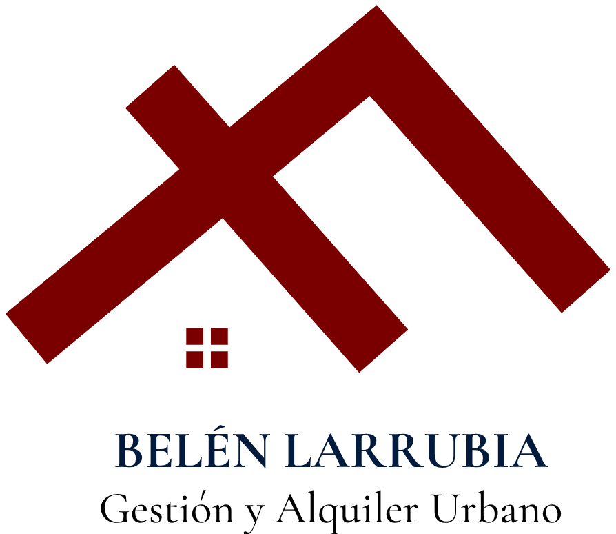 Logo Minimalista Azul para Agente Inmobiliaria y Bienes Raices